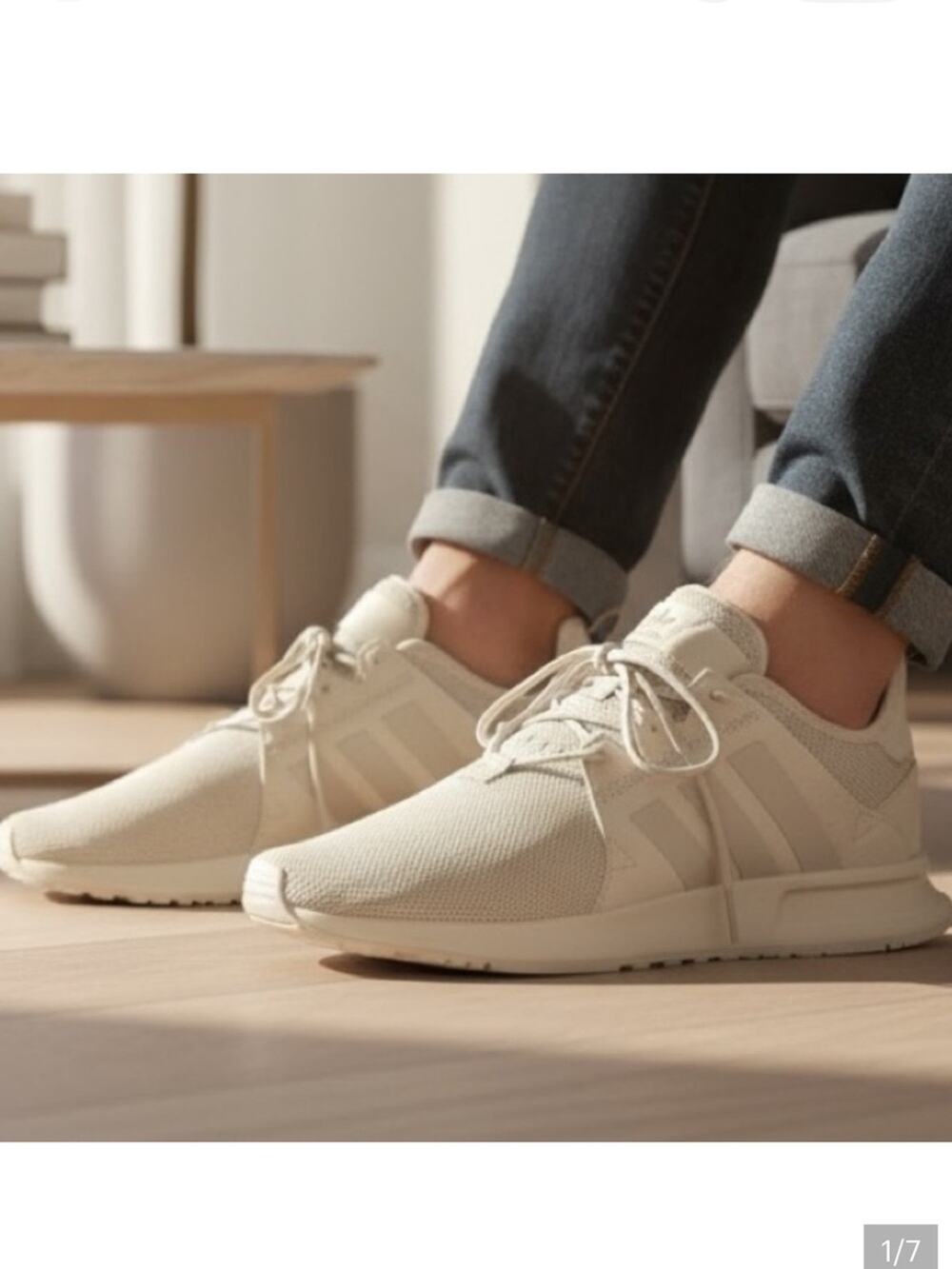 Adidas Unisex X_PLR Beige Lace-Up Low Top S Shoes Size (men 6.5) Women 8 NWT